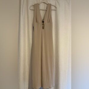 Tan Sleeveless Dress